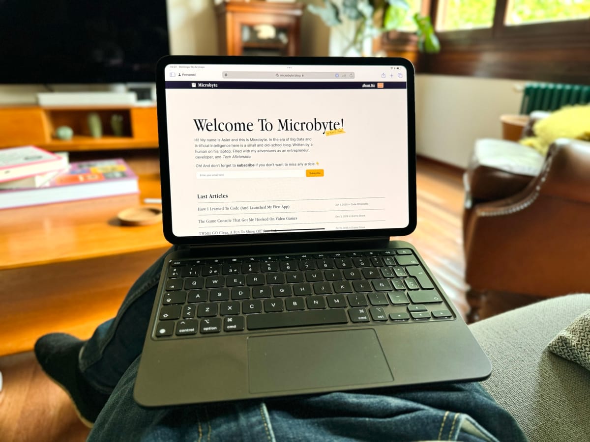 Microbyte: A blog written by a human on his laptop